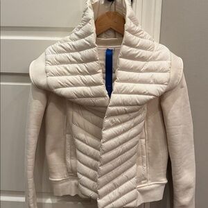 Kit and Ace Ella Wrap Ecru Cowl Neck Jacket - Size 2